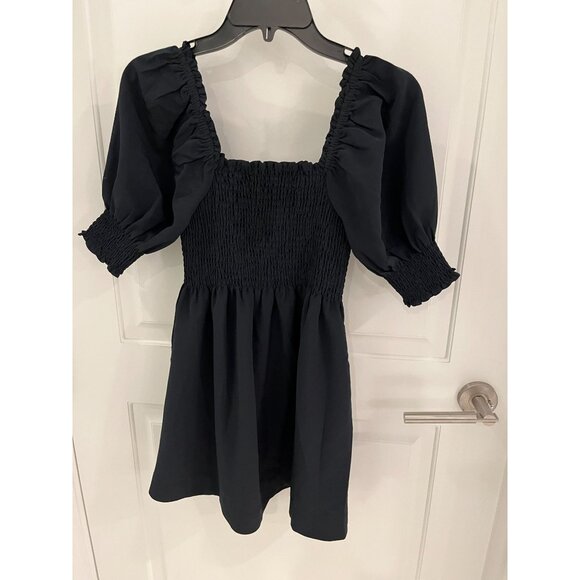 Hill House Athena Nap Dress in Black Crepe Size XXS - Picture 7 of 11